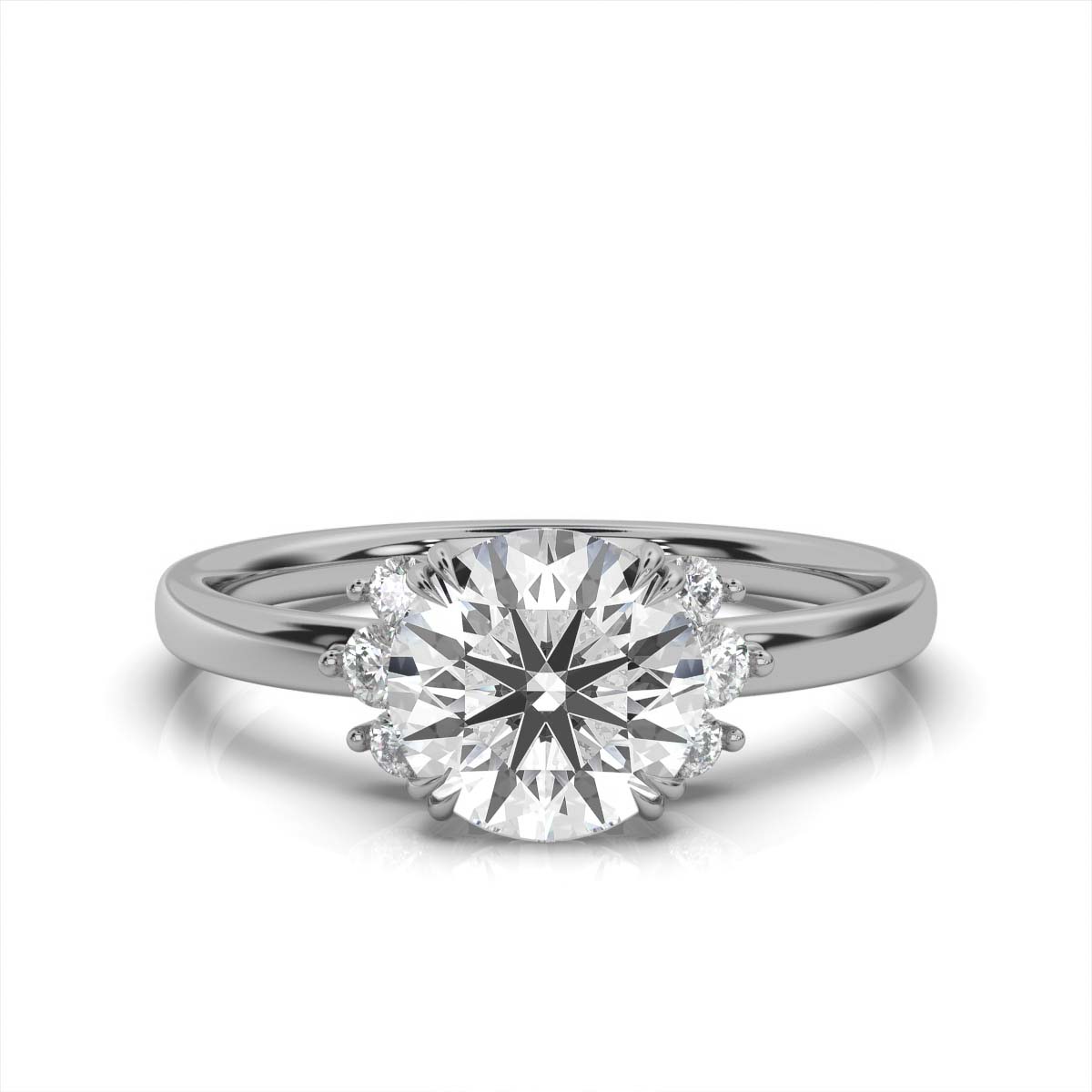 14K White Gold Mischa Lab Grown Diamond Ring (1/6 ct. tw)
