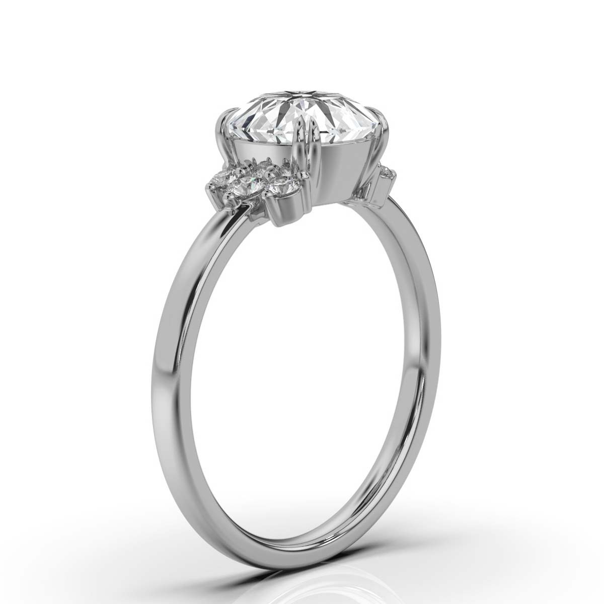 14K White Gold Mischa Lab Grown Diamond Ring (1/6 ct. tw)