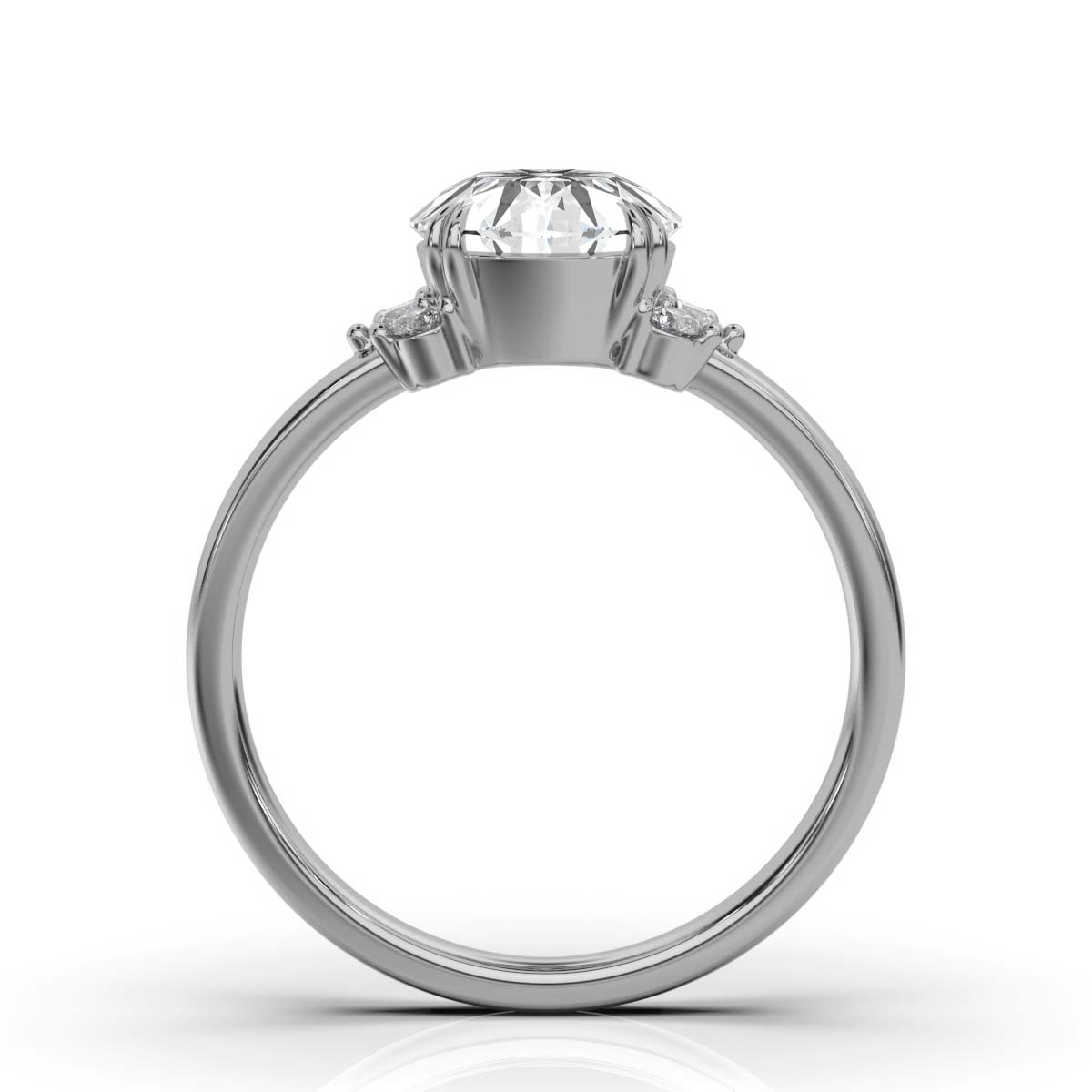 14K White Gold Mischa Lab Grown Diamond Ring (1/6 ct. tw)