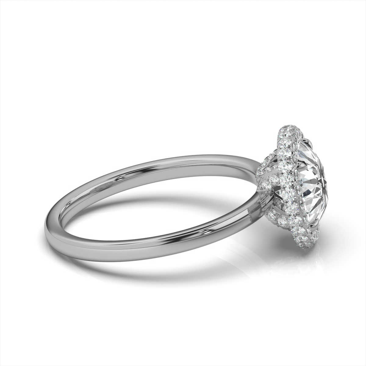 14K White Gold Rhonda Hidden Accents Lab Grown Diamond Ring (2/5 ct. tw)