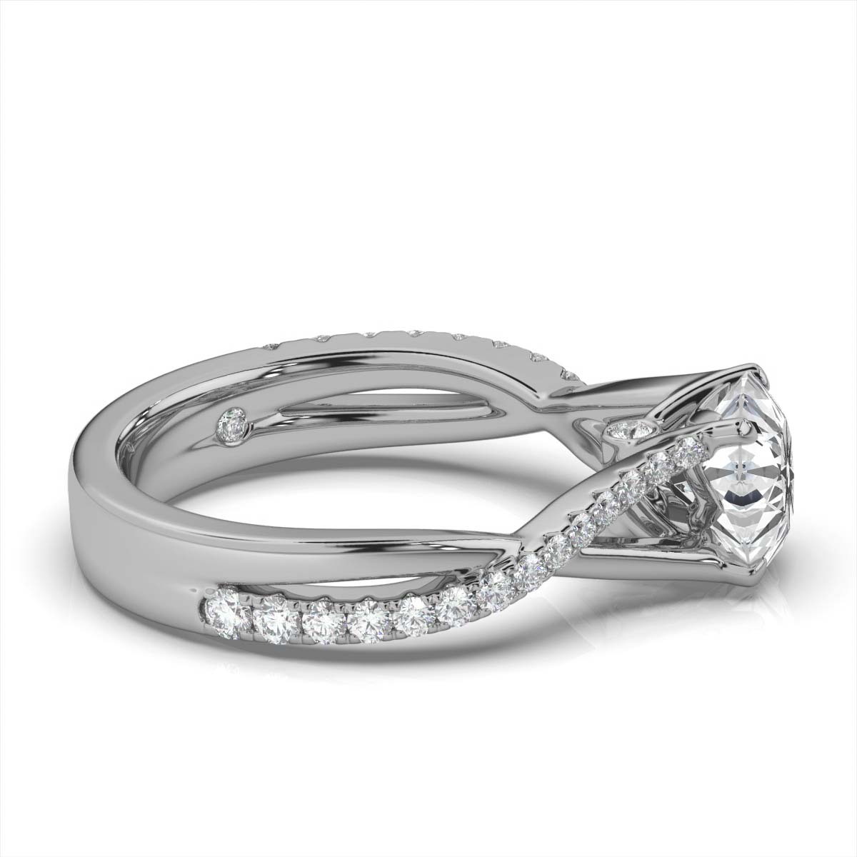 14K White Gold Marianne Hidden Accents Lab Grown Diamond Ring (1/3 ct. tw)