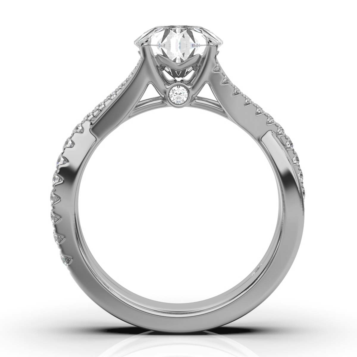 14K White Gold Marianne Hidden Accents Lab Grown Diamond Ring (1/3 ct. tw)