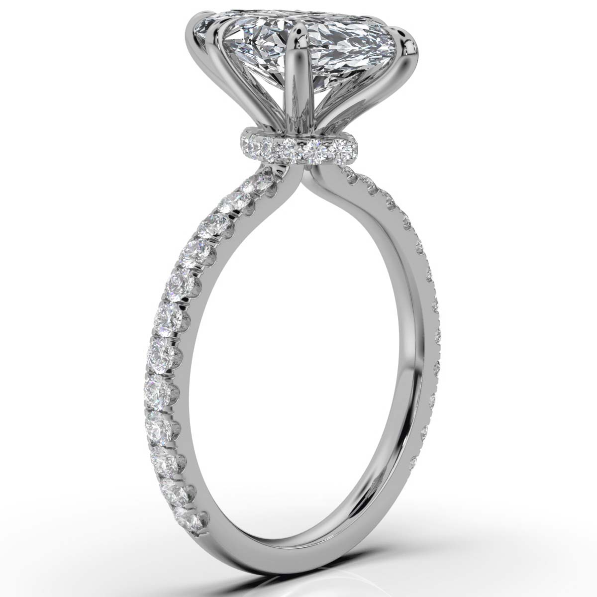 14K White Gold Eva Lab Grown Diamond Ring (1/3 ct. tw)
