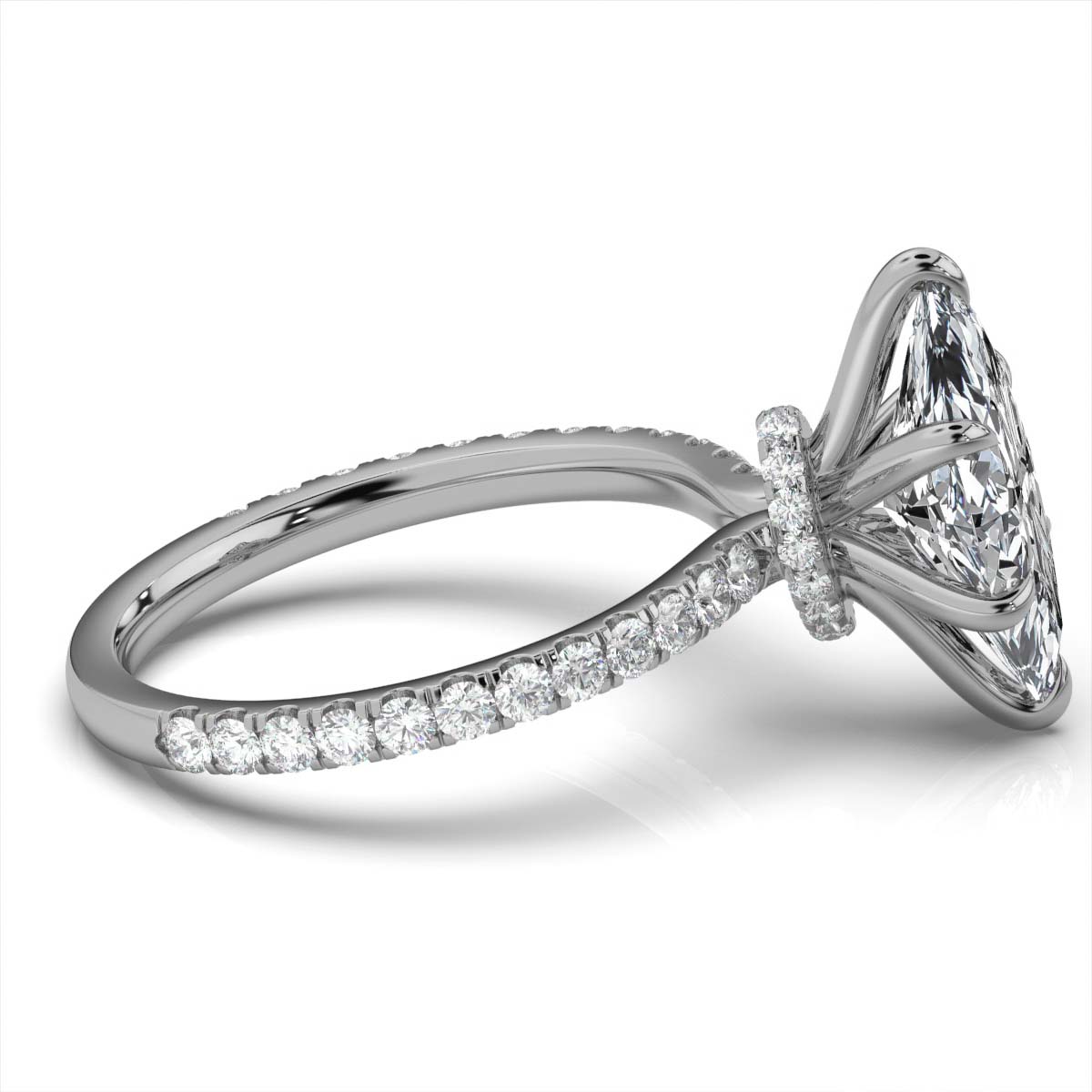 14K White Gold Eva Lab Grown Diamond Ring (1/3 ct. tw)