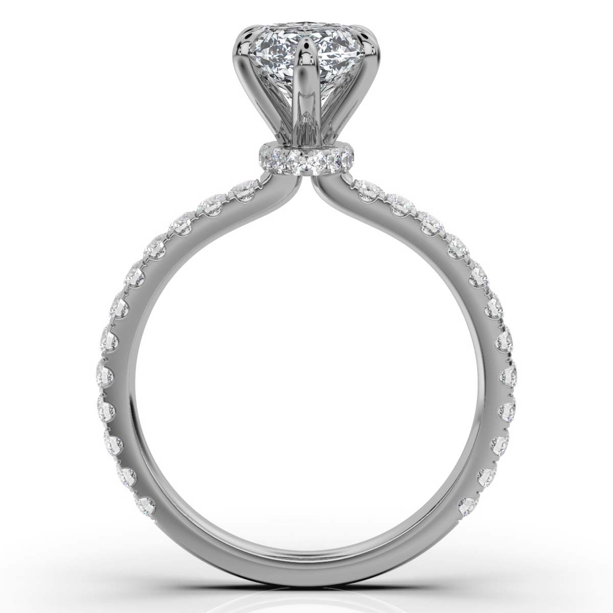 14K White Gold Eva Lab Grown Diamond Ring (1/3 ct. tw)