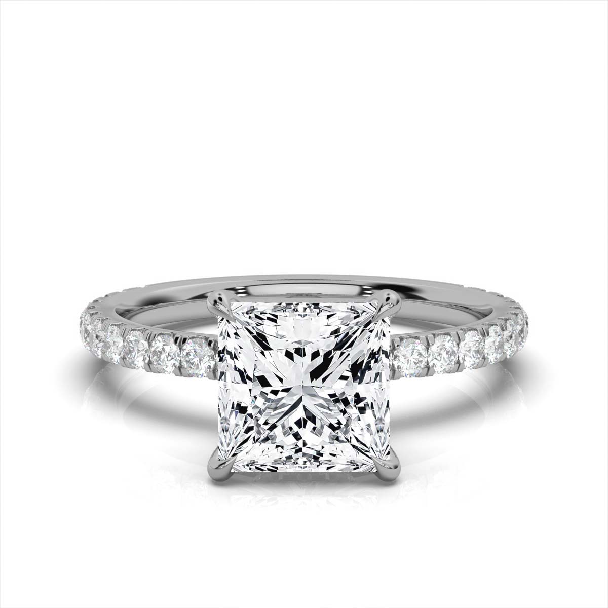 14K White Gold Eva Lab Grown Diamond Ring (1/3 ct. tw)