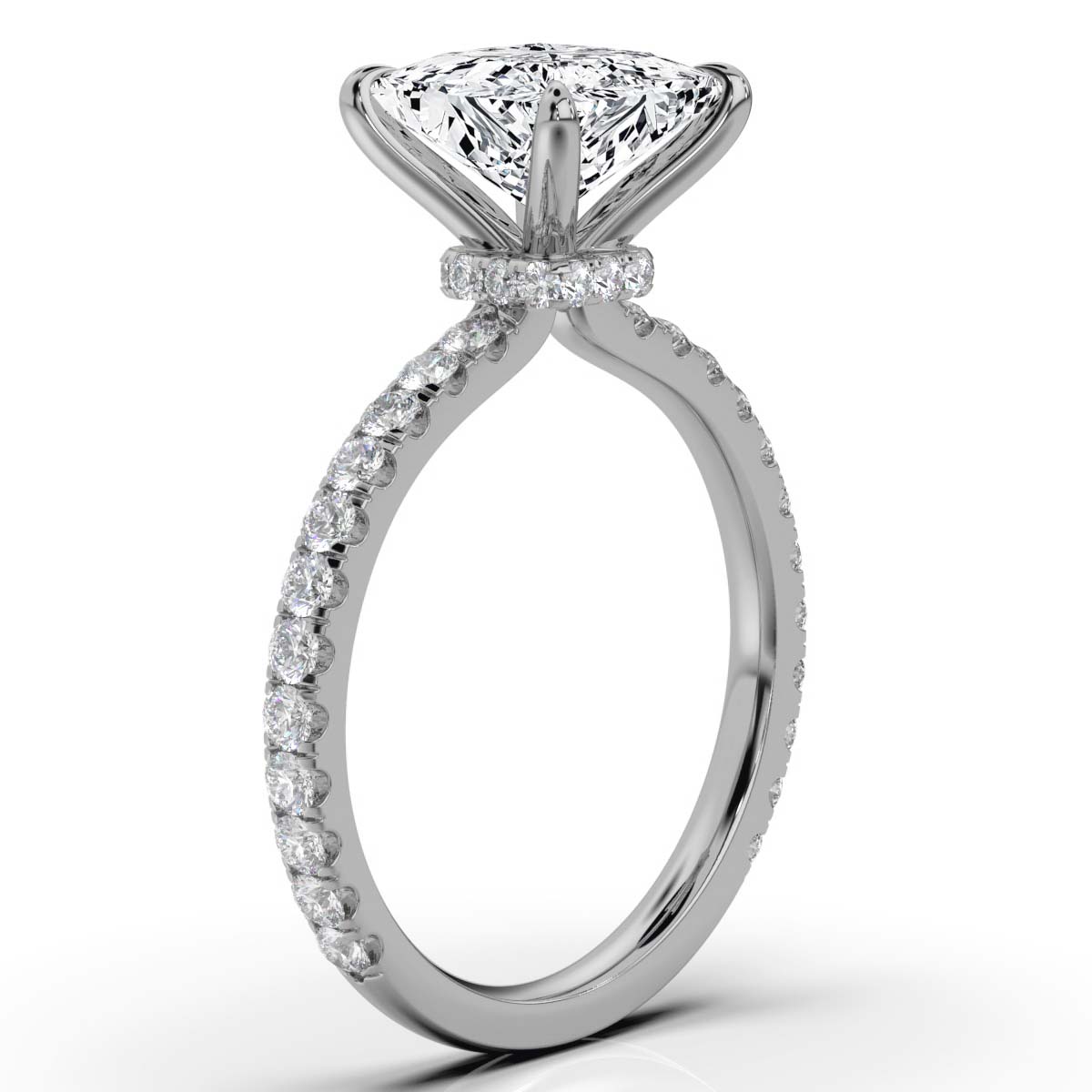 14K White Gold Eva Lab Grown Diamond Ring (1/3 ct. tw)