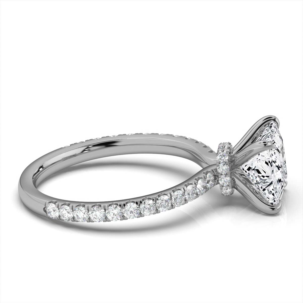 14K White Gold Eva Lab Grown Diamond Ring (1/3 ct. tw)