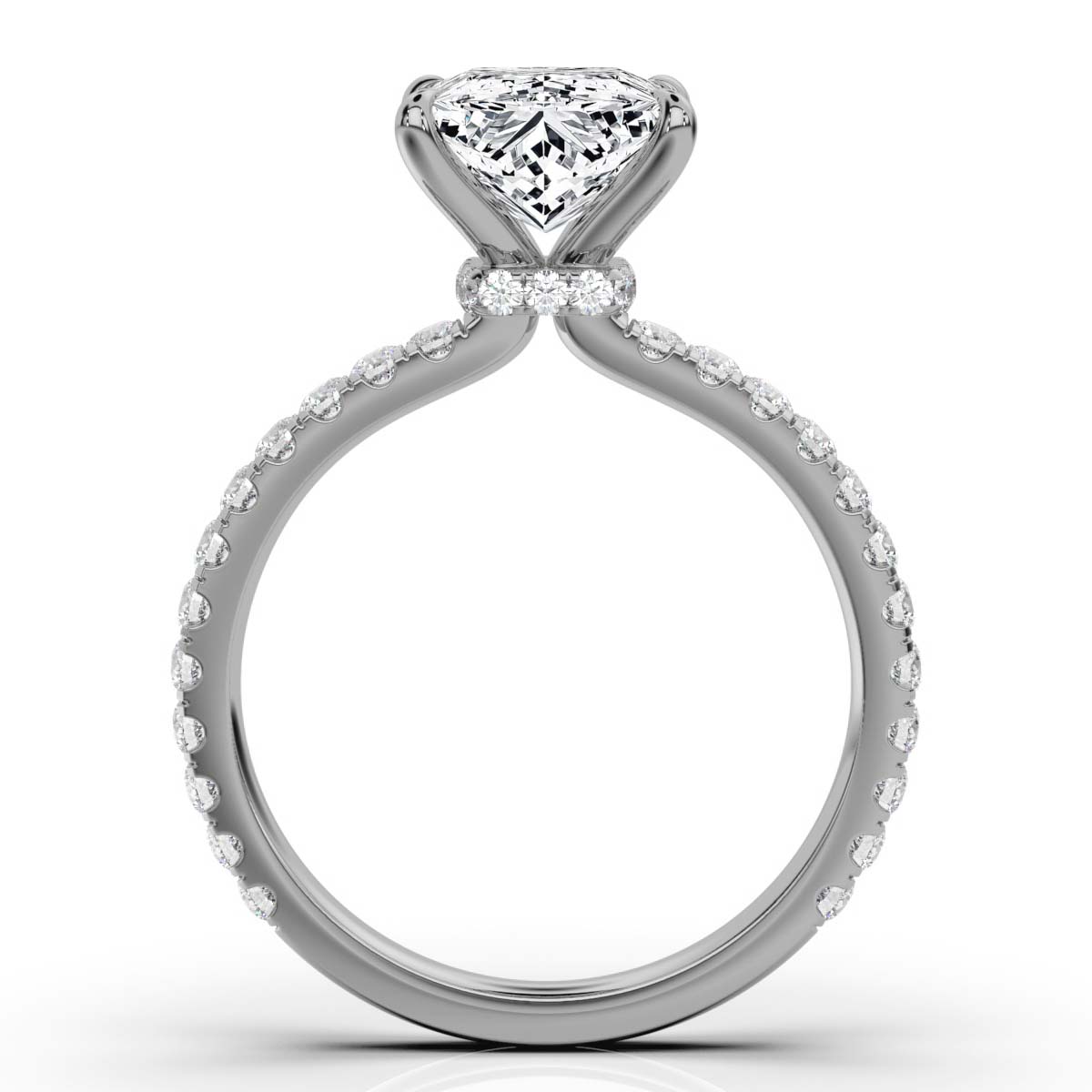 14K White Gold Eva Lab Grown Diamond Ring (1/3 ct. tw)