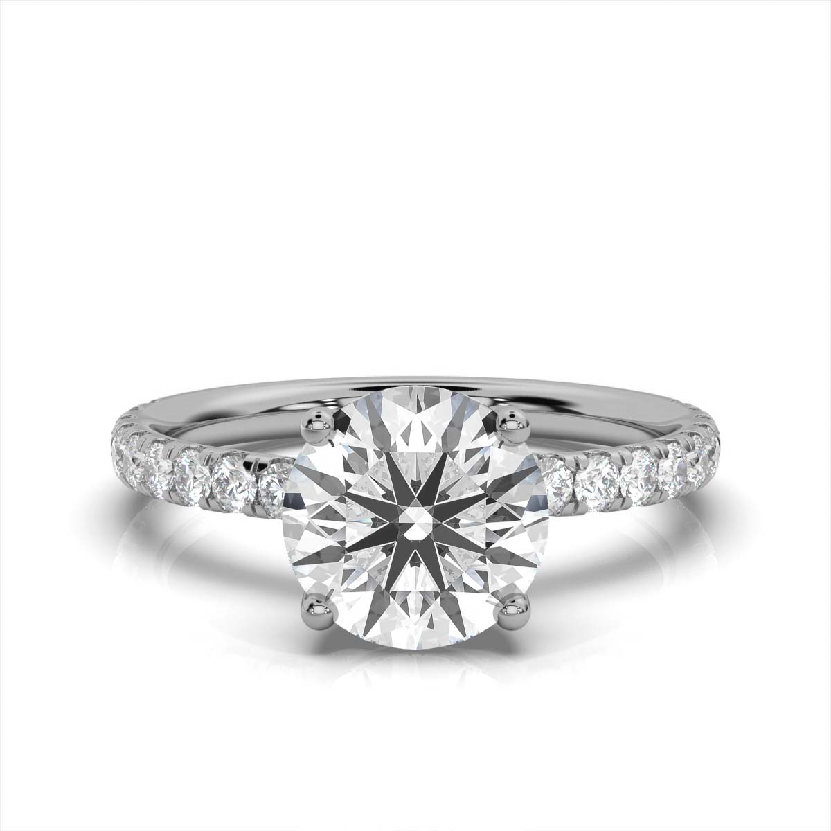 14K White Gold Lena Twist Lab Grown Diamond Ring (2/5 ct.tw)