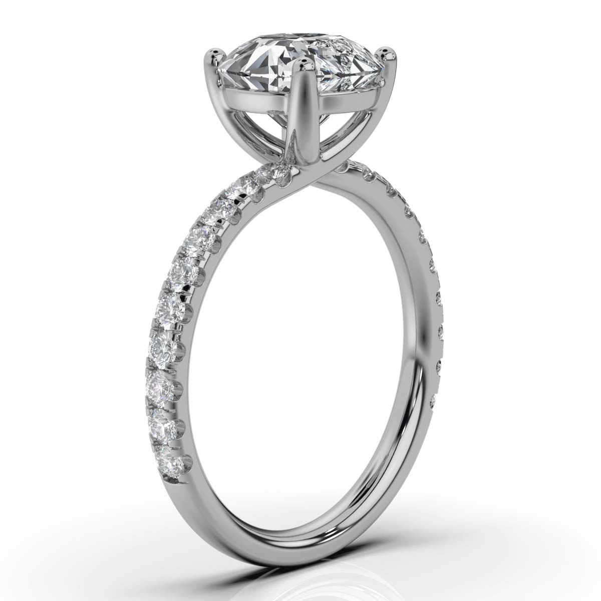 14K White Gold Lena Twist Lab Grown Diamond Ring (2/5 ct.tw)