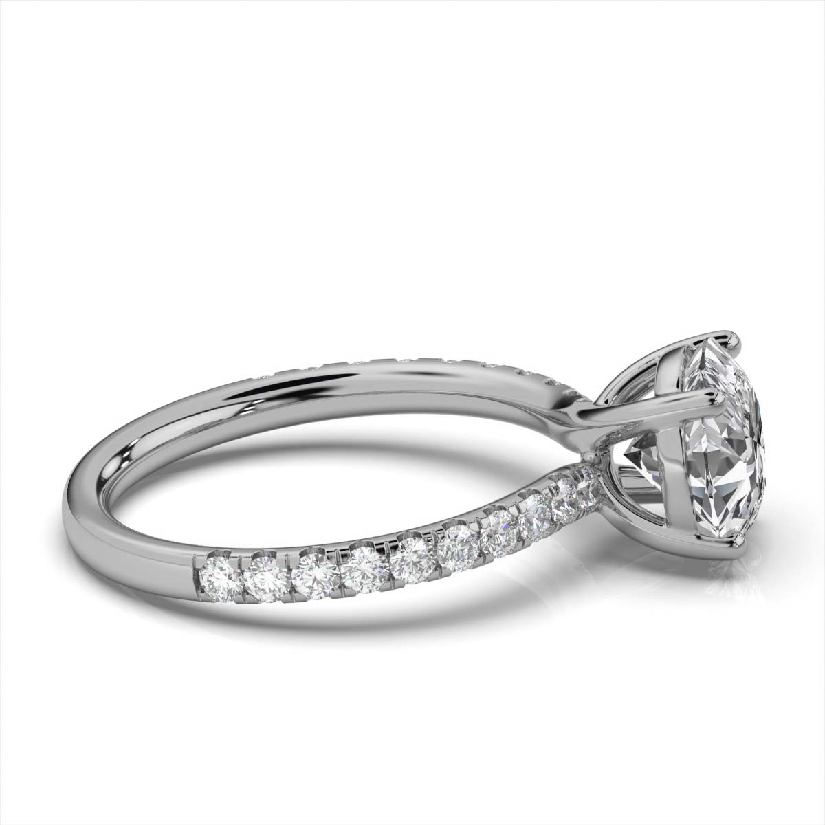 14K White Gold Lena Twist Lab Grown Diamond Ring (2/5 ct.tw)