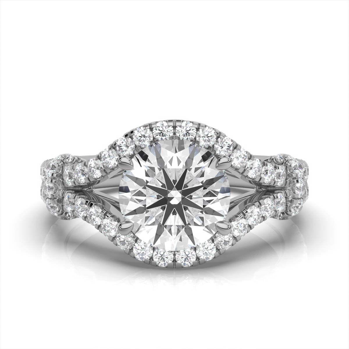 14K White Gold Lindsey Lab Grown Diamond Ring (5/6 ct. tw)