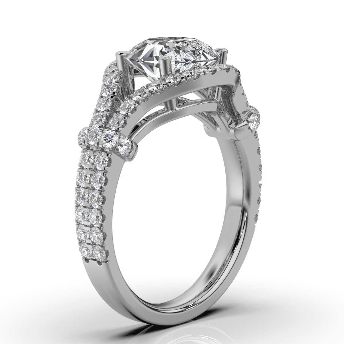 14K White Gold Lindsey Lab Grown Diamond Ring (5/6 ct. tw)