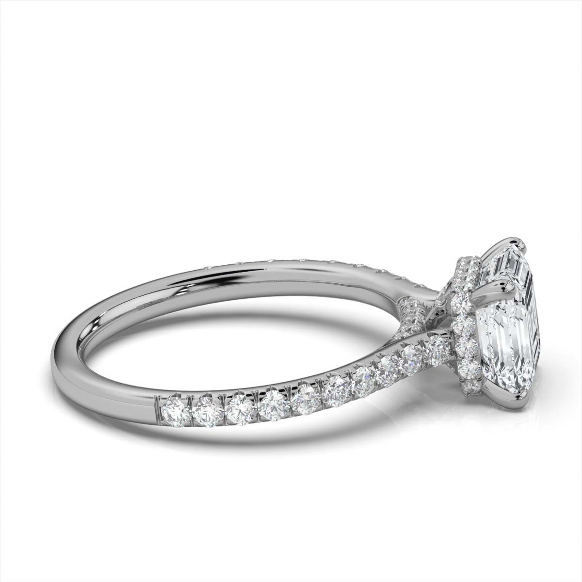14K White Gold Aurelie Hidden Accents Lab Grown Diamond Ring (2/3 ct. tw)