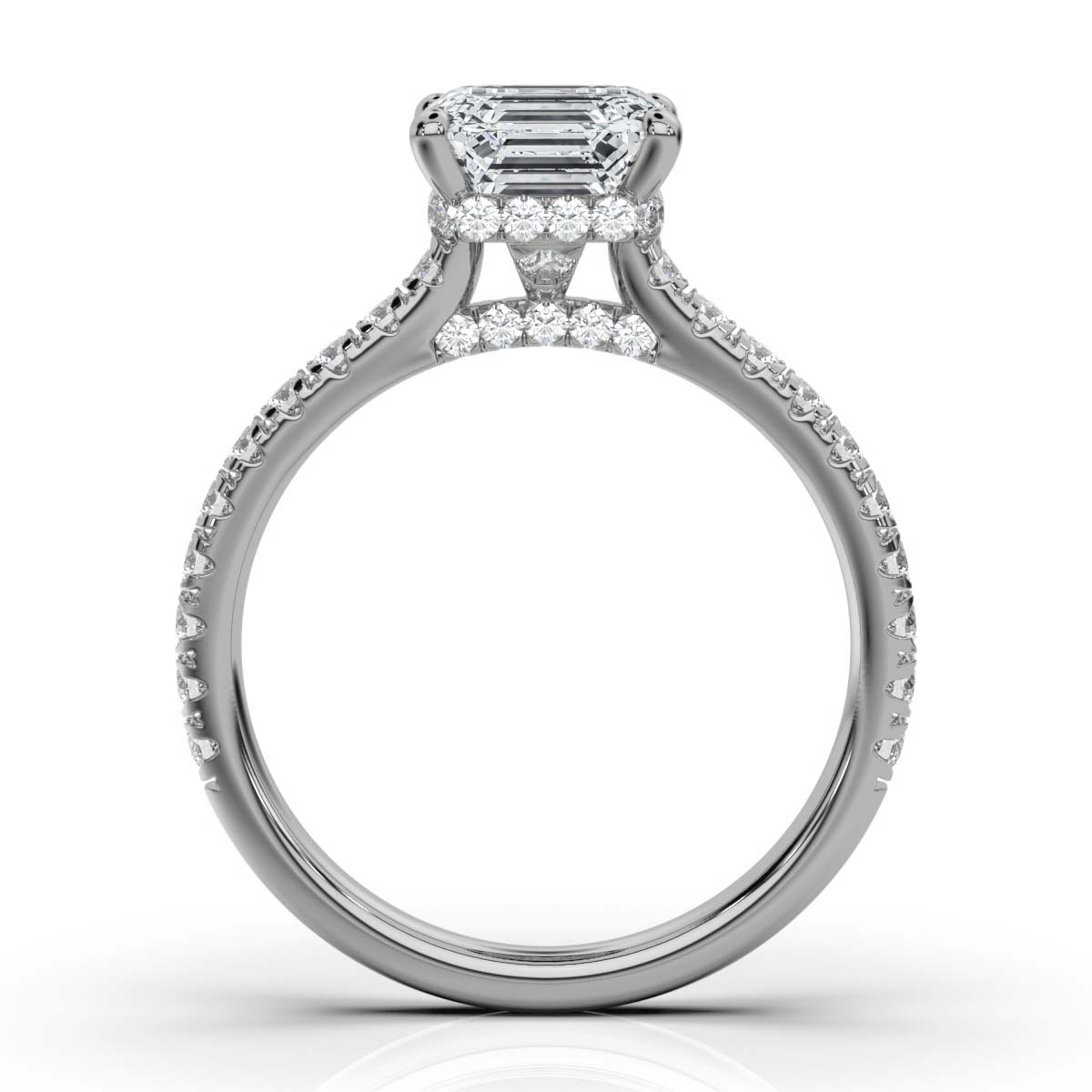 14K White Gold Aurelie Hidden Accents Lab Grown Diamond Ring (2/3 ct. tw)