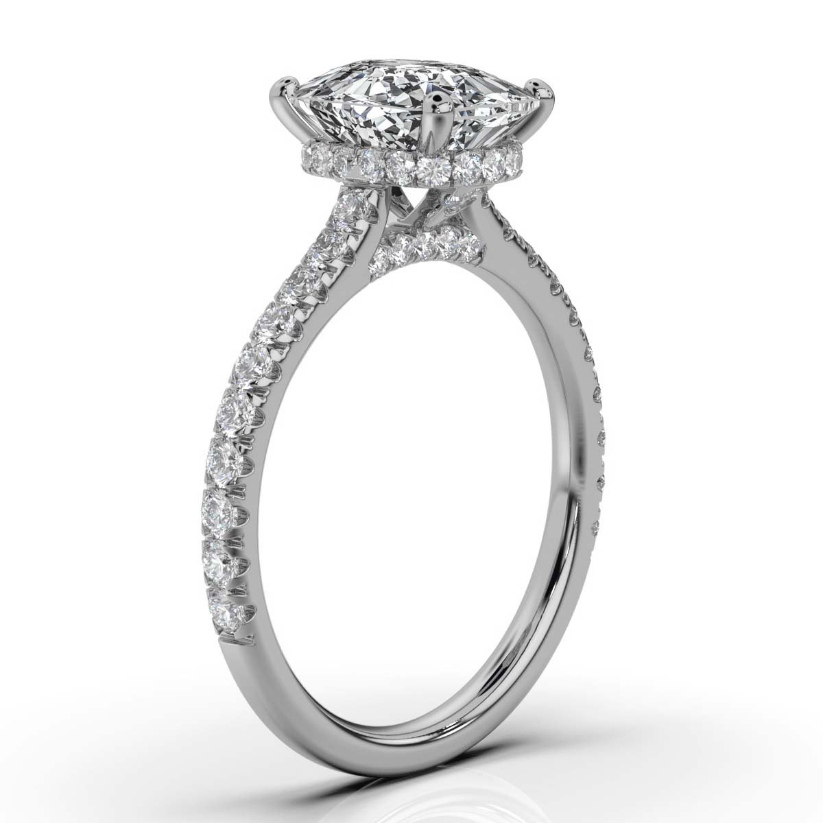 14K White Gold Aurelie Hidden Accents Lab Grown Diamond Ring (2/3 ct. tw)