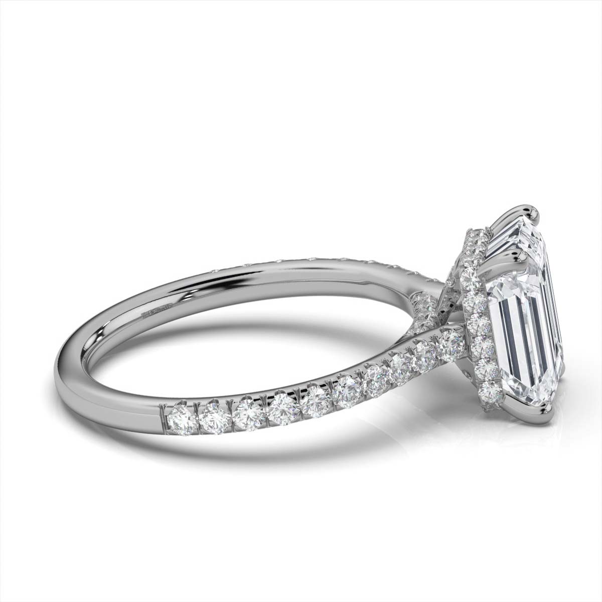 14K White Gold Aurelie Hidden Accents Lab Grown Diamond Ring (2/3 ct. tw)