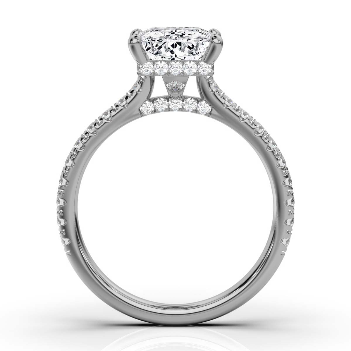 14K White Gold Aurelie Hidden Accents Lab Grown Diamond Ring (2/3 ct. tw)