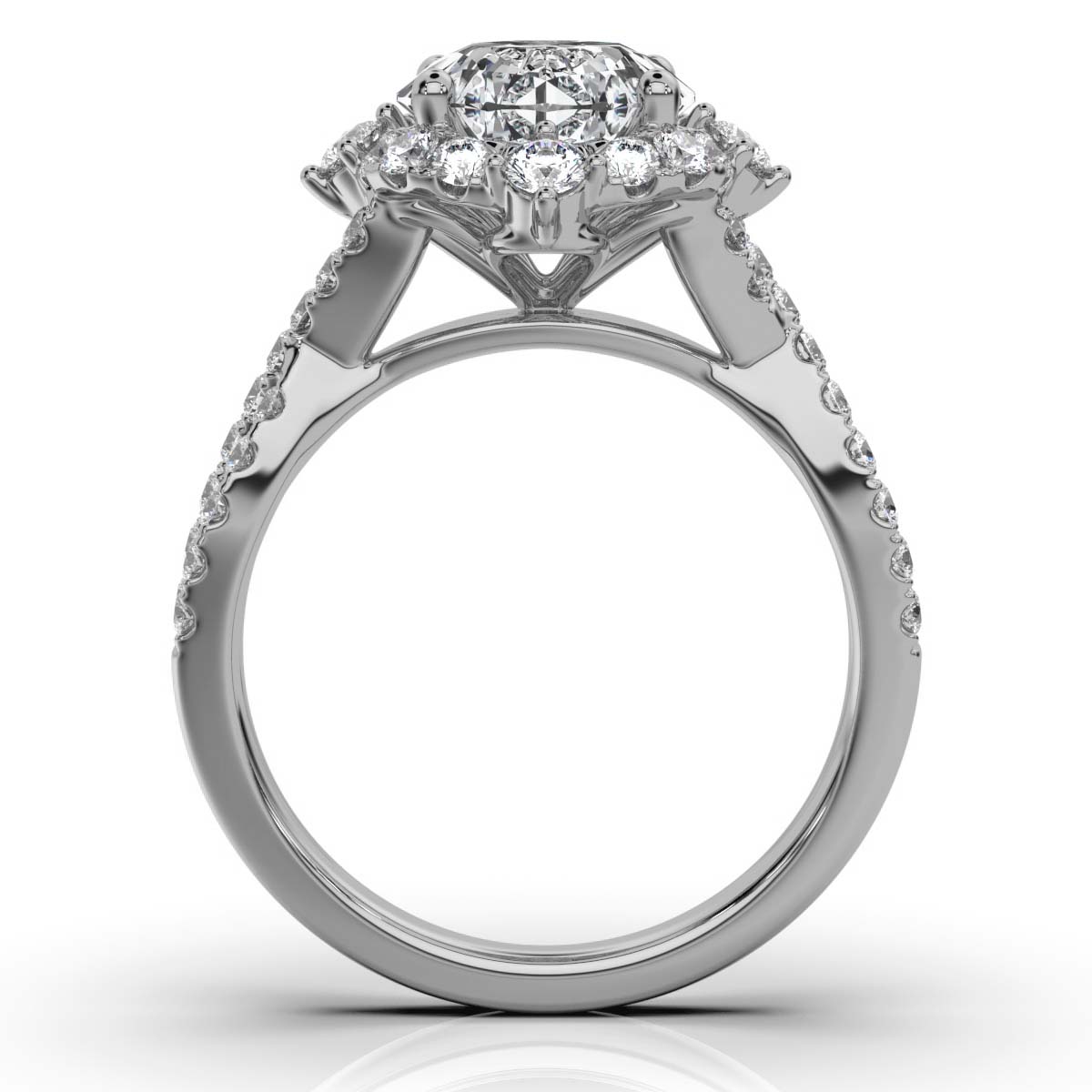 14K White Gold Philomena Halo Lab Grown Diamond Engagement Ring (1/2 ct. tw)