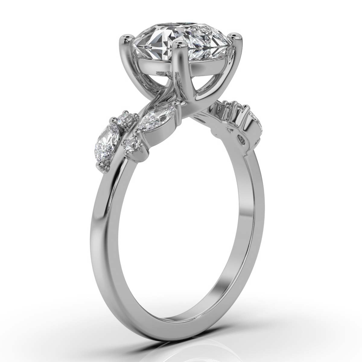 14K White Gold Brittany Lab Grown Diamond Ring (1/2 ct. tw)