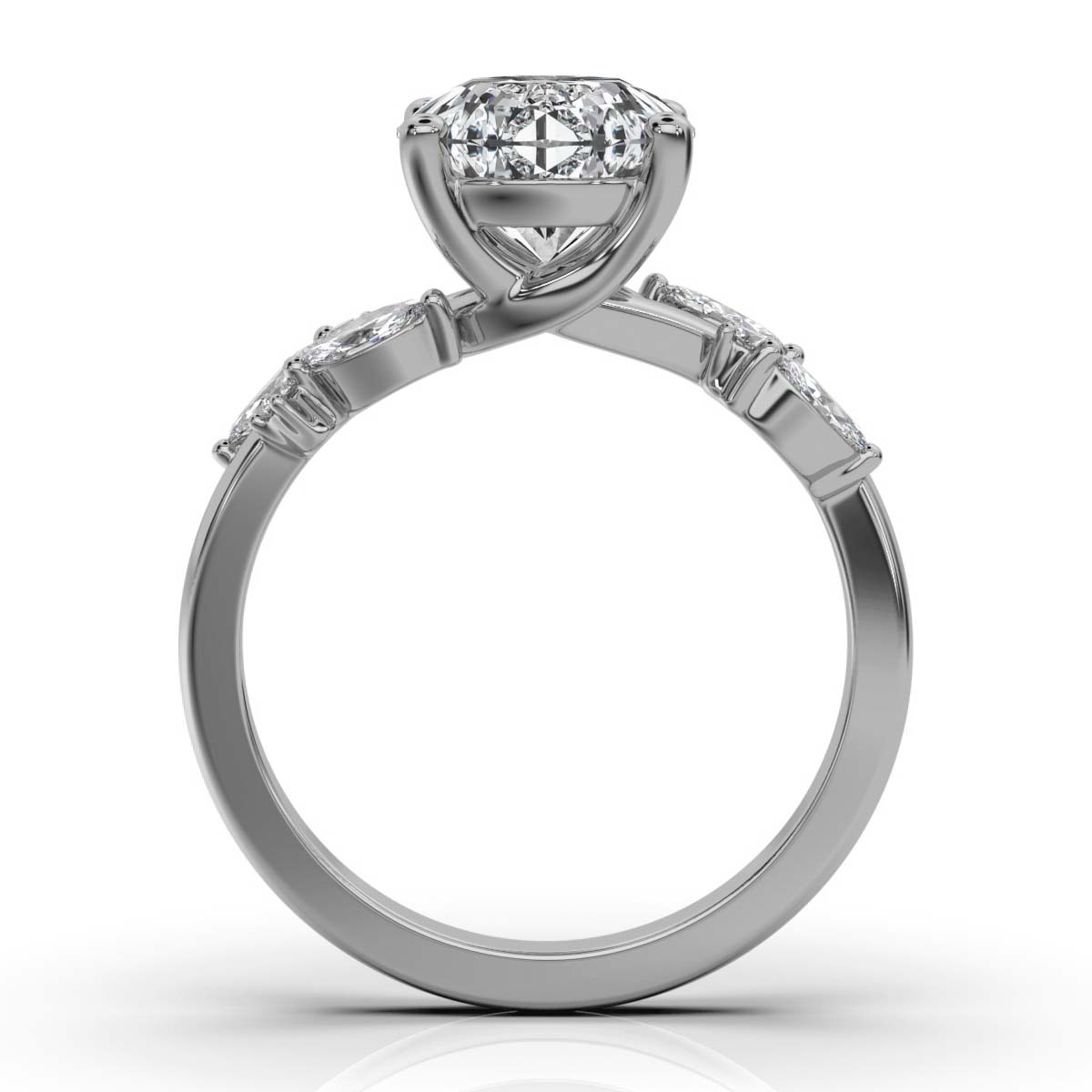 14K White Gold Brittany Lab Grown Diamond Ring (1/2 ct. tw)