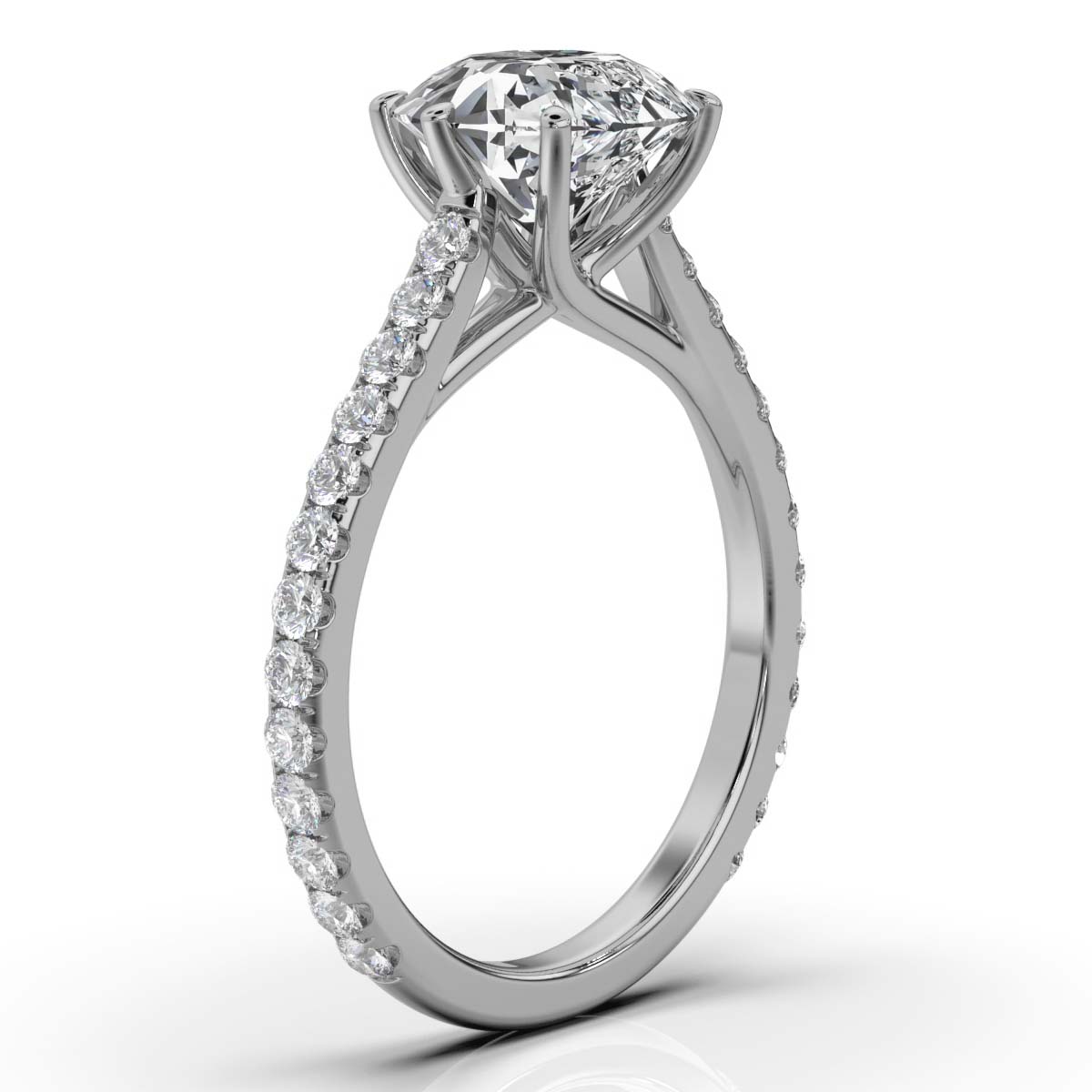 14K White Gold Angelica Lab Grown Diamond Ring (1/2 ct. tw)