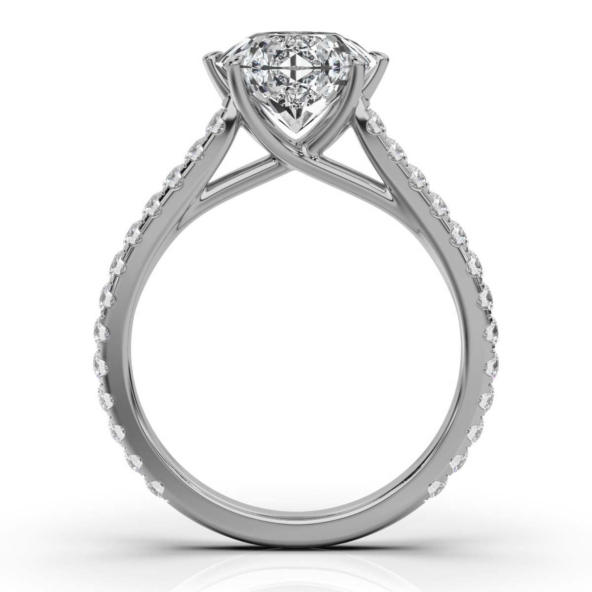 14K White Gold Angelica Lab Grown Diamond Ring (1/2 ct. tw)