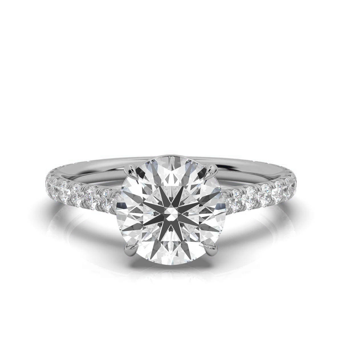 14K White Gold Chrissa Lab Grown Diamond Ring (2/3 ct. tw)