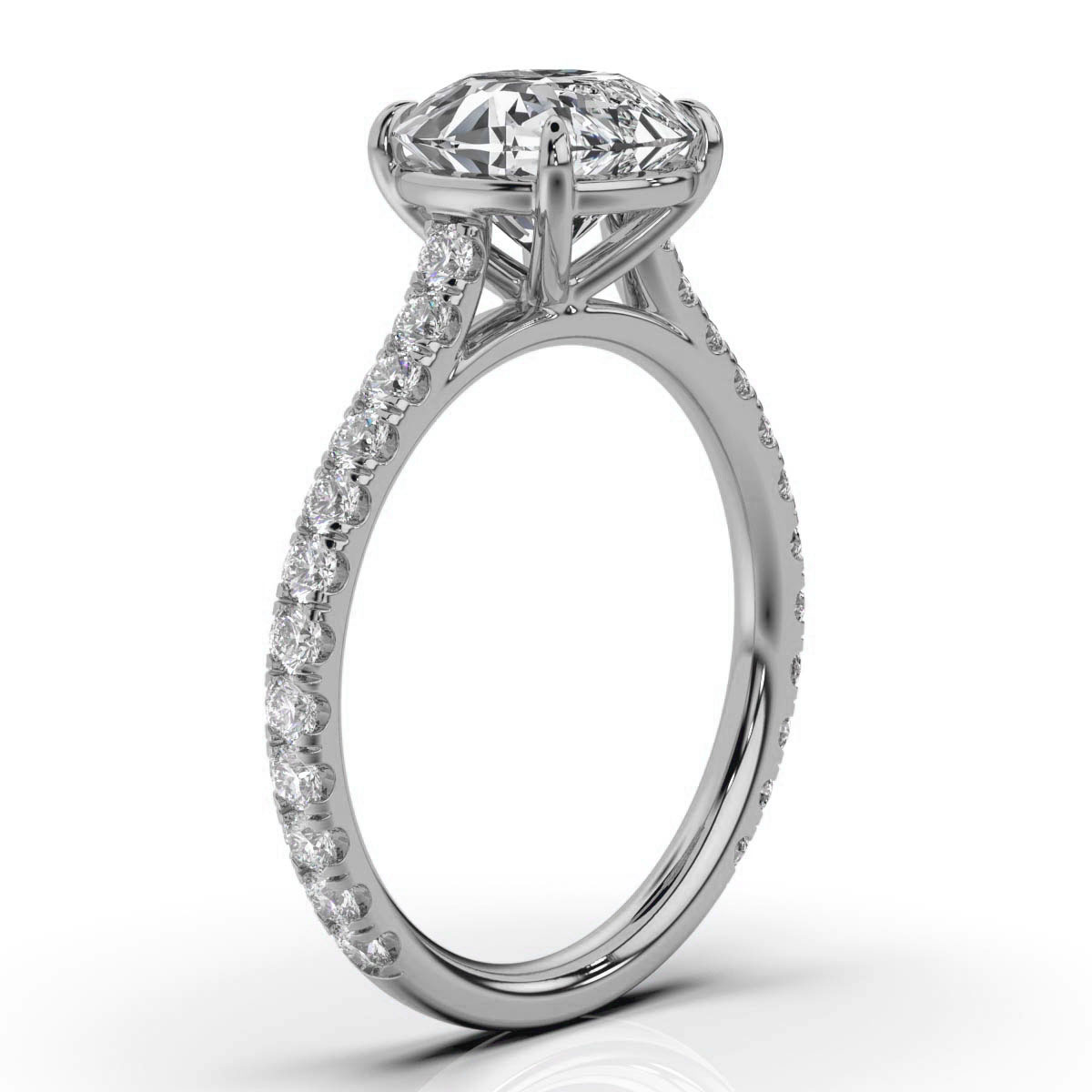 14K White Gold Chrissa Lab Grown Diamond Ring (2/3 ct. tw)