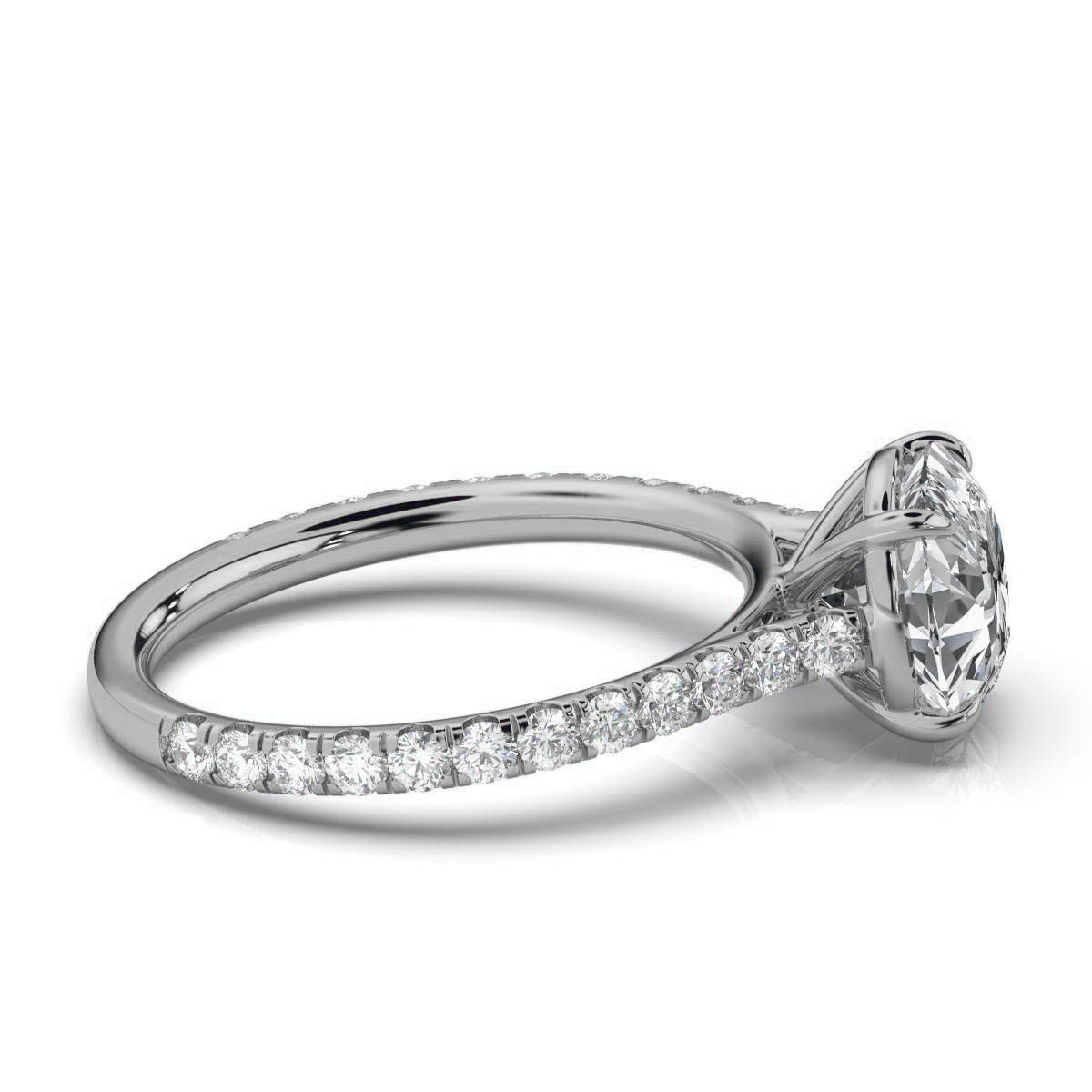 14K White Gold Chrissa Lab Grown Diamond Ring (2/3 ct. tw)