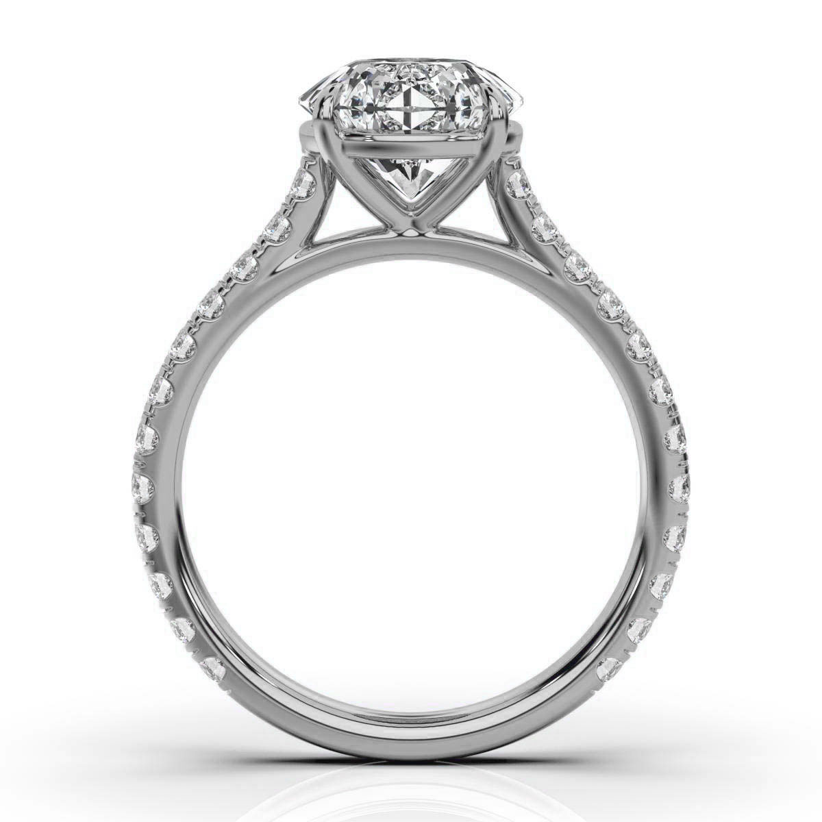 14K White Gold Chrissa Lab Grown Diamond Ring (2/3 ct. tw)