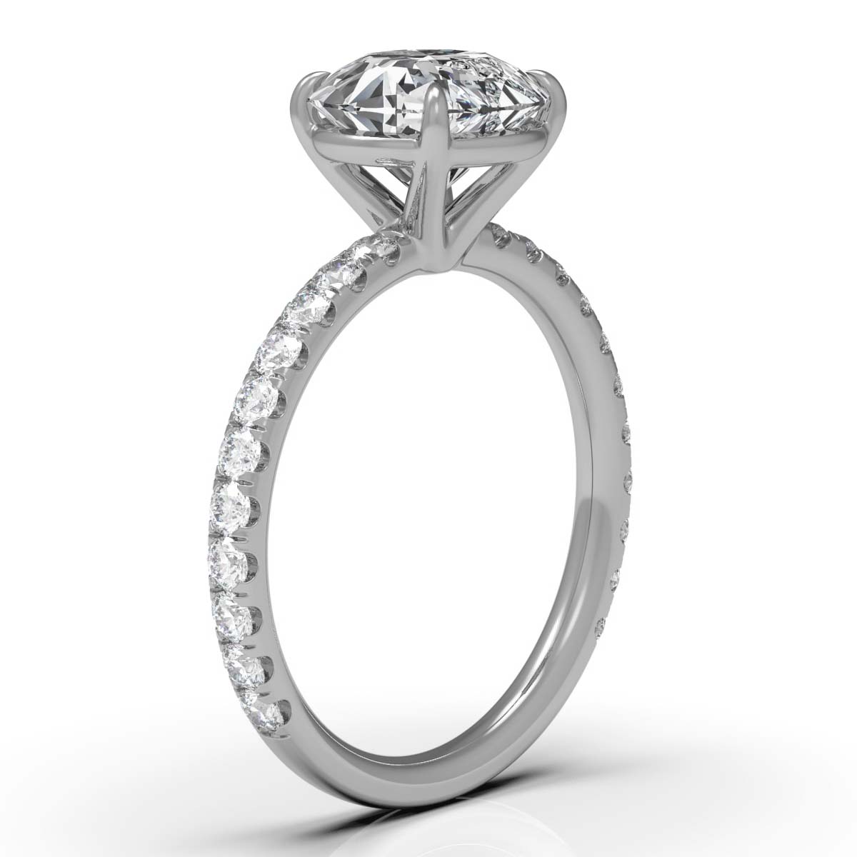14K White Gold Maryann Lab Grown Diamond Ring (1/2 ct. tw)