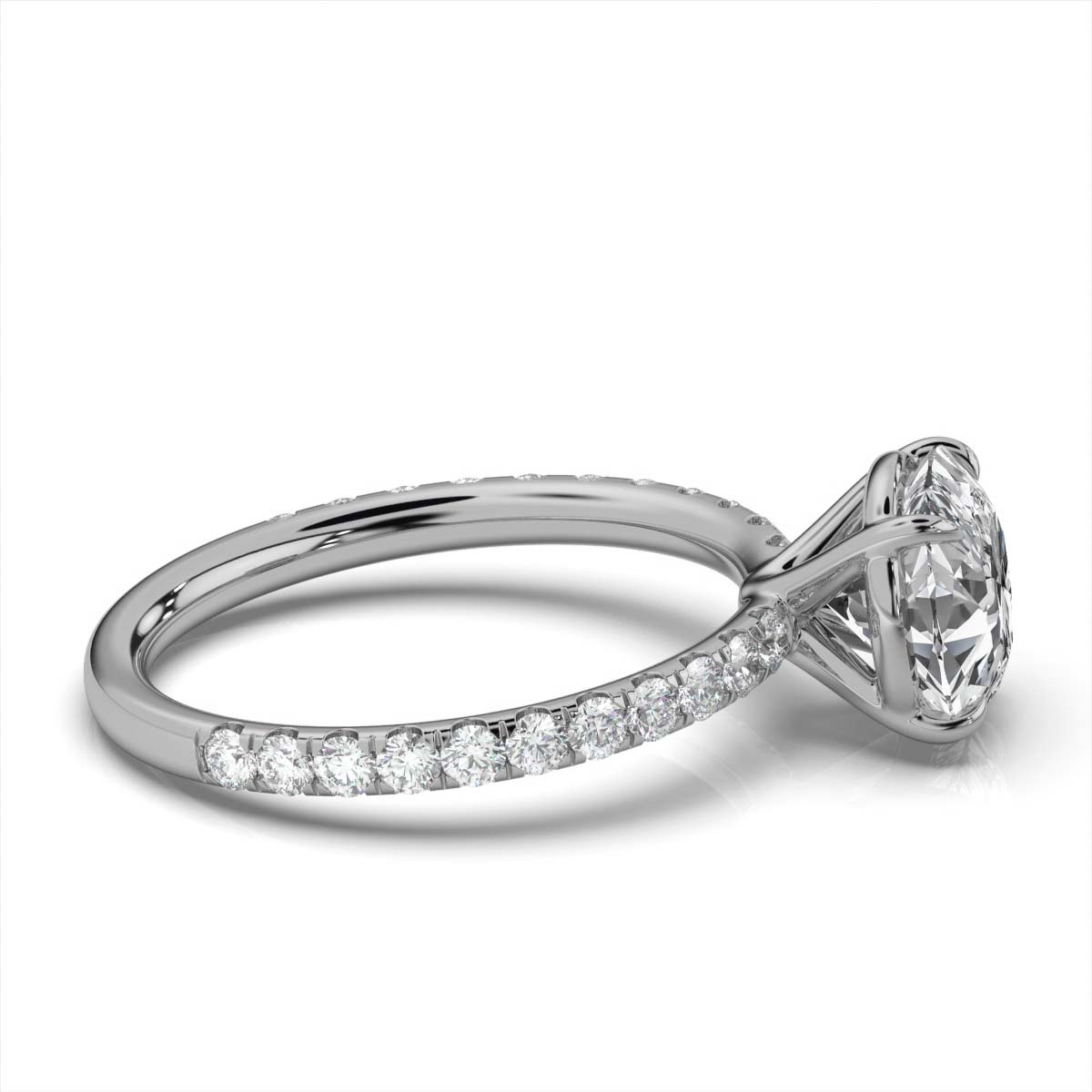 14K White Gold Maryann Lab Grown Diamond Ring (1/2 ct. tw)