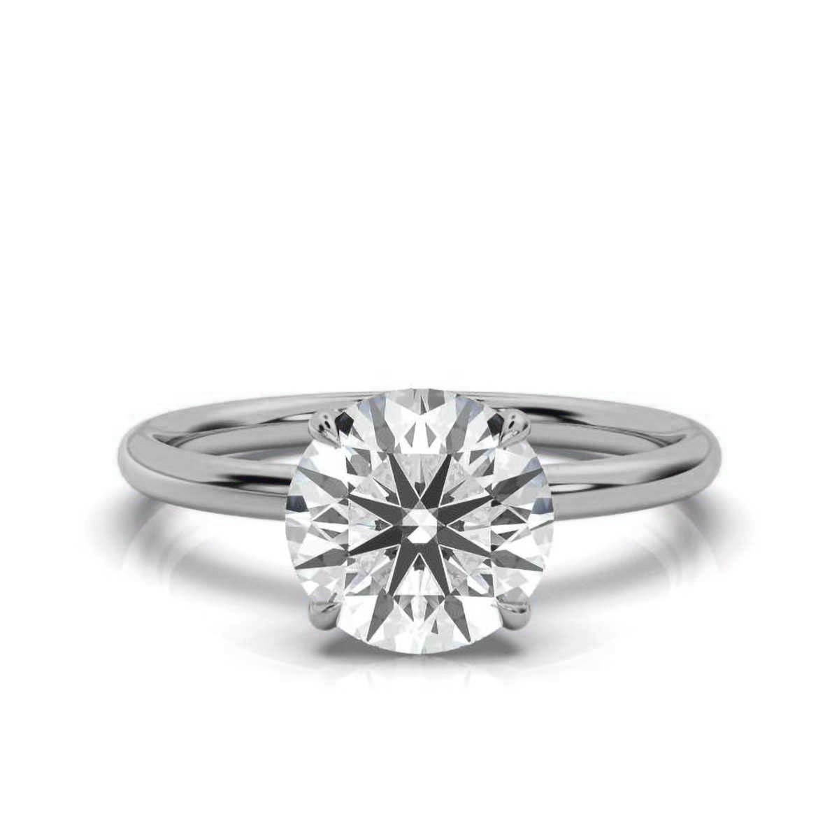 14K White Gold Arianna Solitaire Ring 