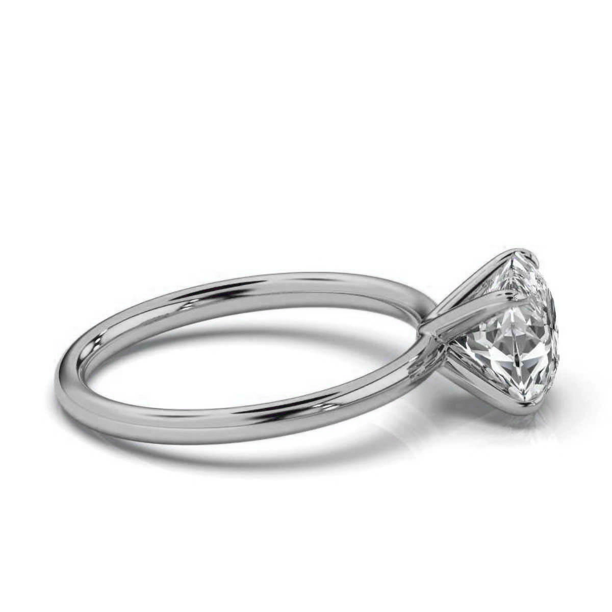 14K White Gold Arianna Solitaire Ring 