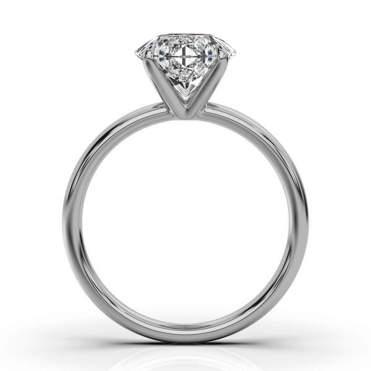 14K White Gold Arianna Solitaire Ring 