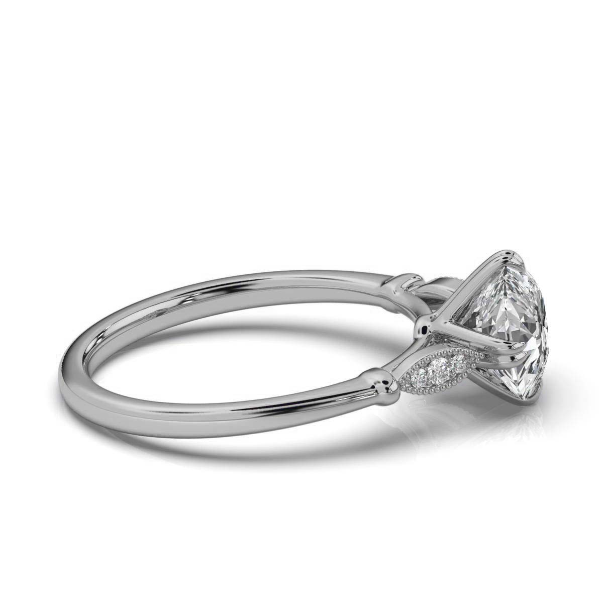 14K White Gold Drea Lab Grown Diamond Ring (1/20 ct. tw)