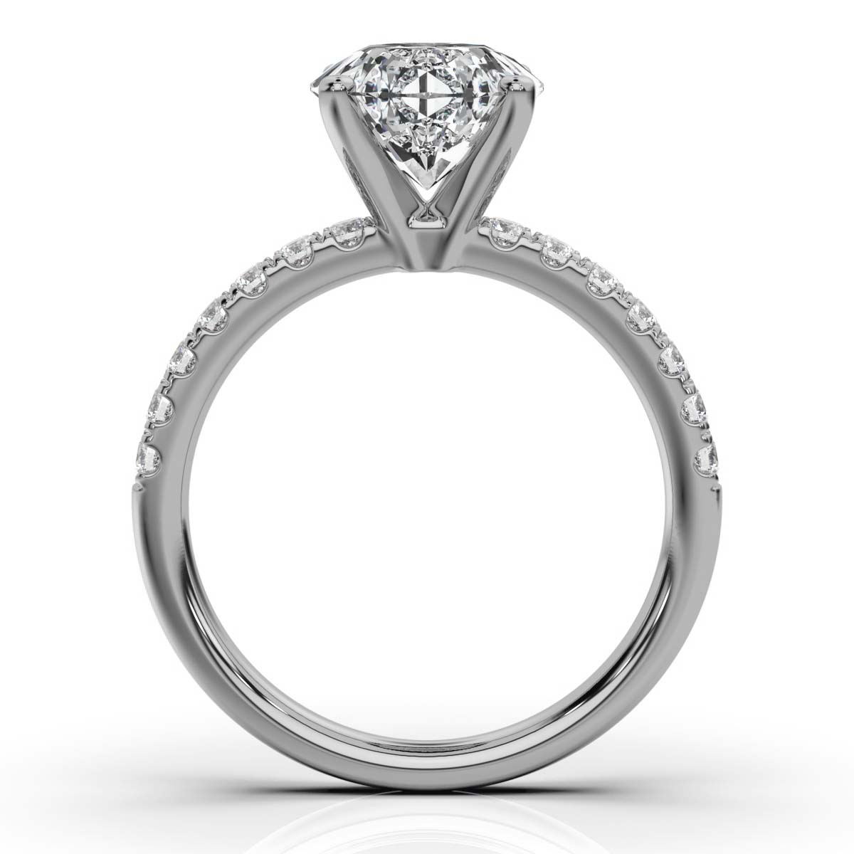 14K White Gold Julie Micro Prongs Lab Grown Diamond Ring (1/5 ct. tw)