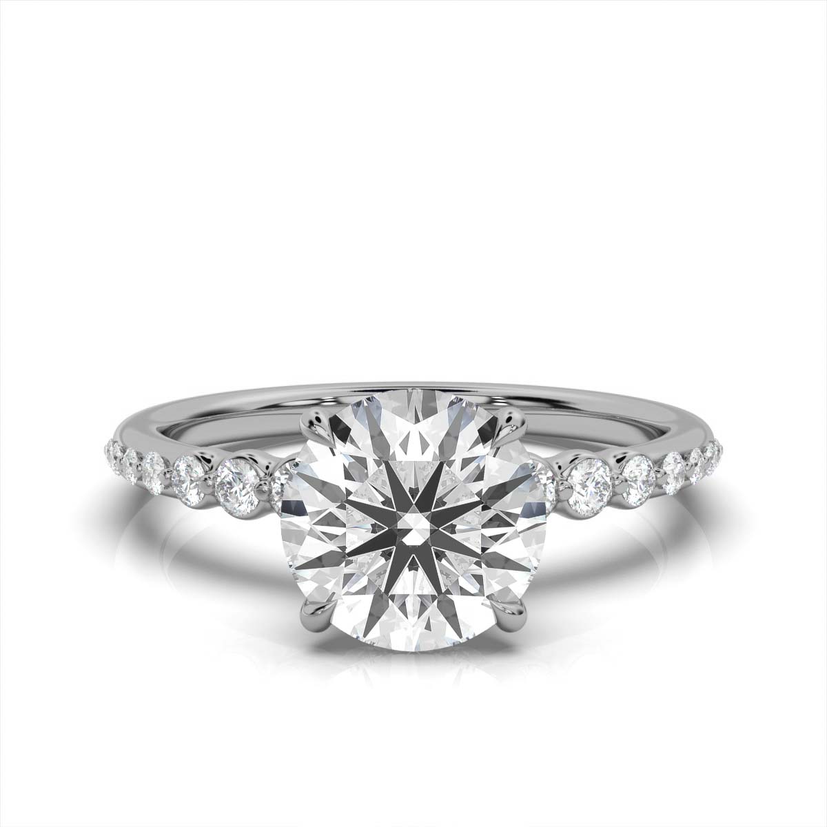 14K White Gold Sorrela Hidden Accents Lab Grown Diamond Ring (2/5 ct. tw)