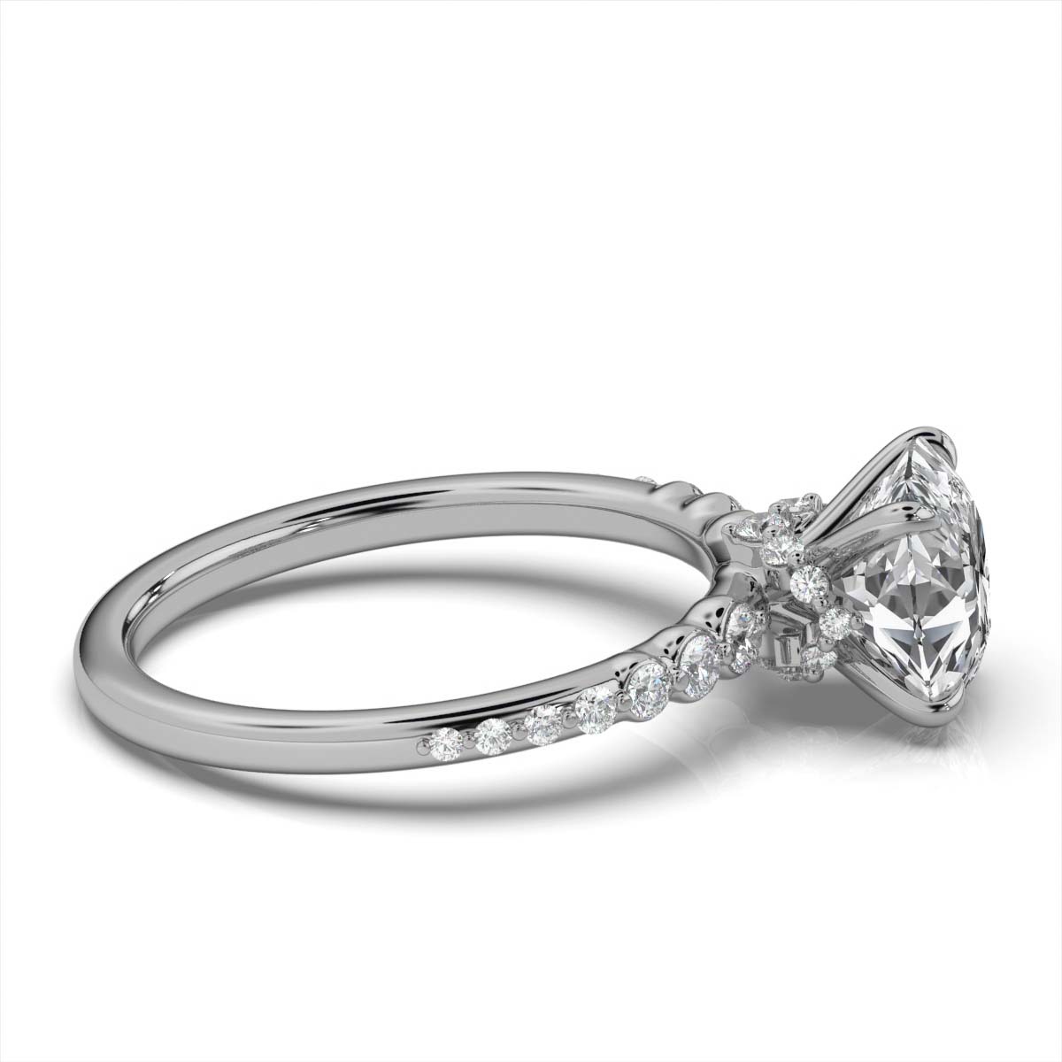 14K White Gold Sorrela Hidden Accents Lab Grown Diamond Ring (2/5 ct. tw)