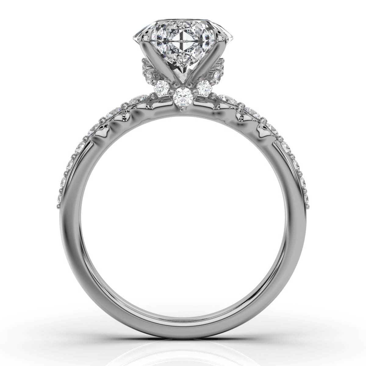 14K White Gold Sorrela Hidden Accents Lab Grown Diamond Ring (2/5 ct. tw)