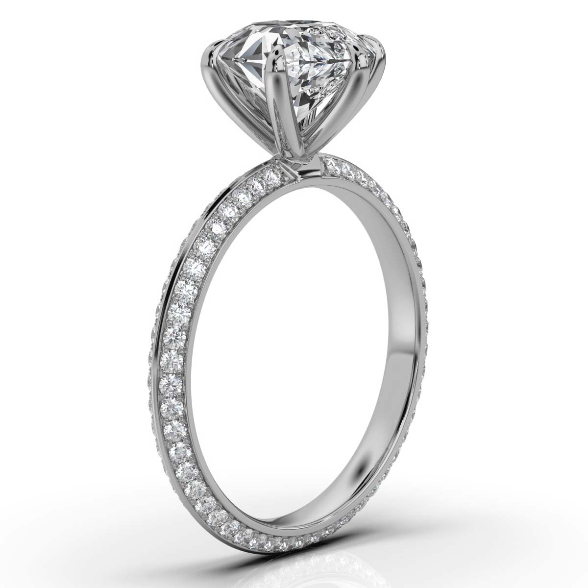 14K White Gold Irene Pavé Lab Grown Diamond Ring (1/2 ct. tw)