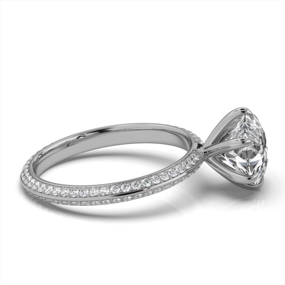 14K White Gold Irene Pavé Lab Grown Diamond Ring (1/2 ct. tw)
