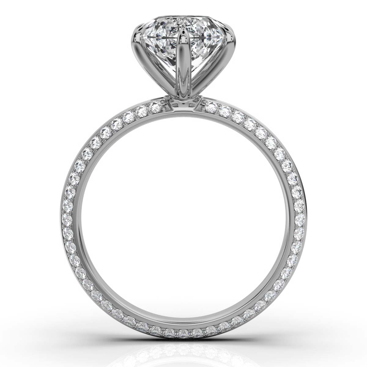 14K White Gold Irene Pavé Lab Grown Diamond Ring (1/2 ct. tw)