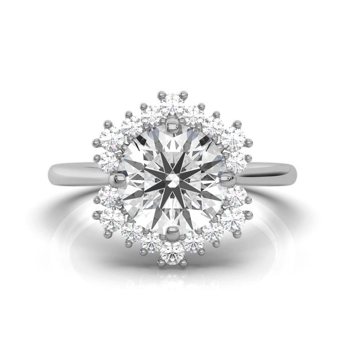 14K White Gold Alaia Halo Lab Grown Diamond Ring (1/3 ct. tw)