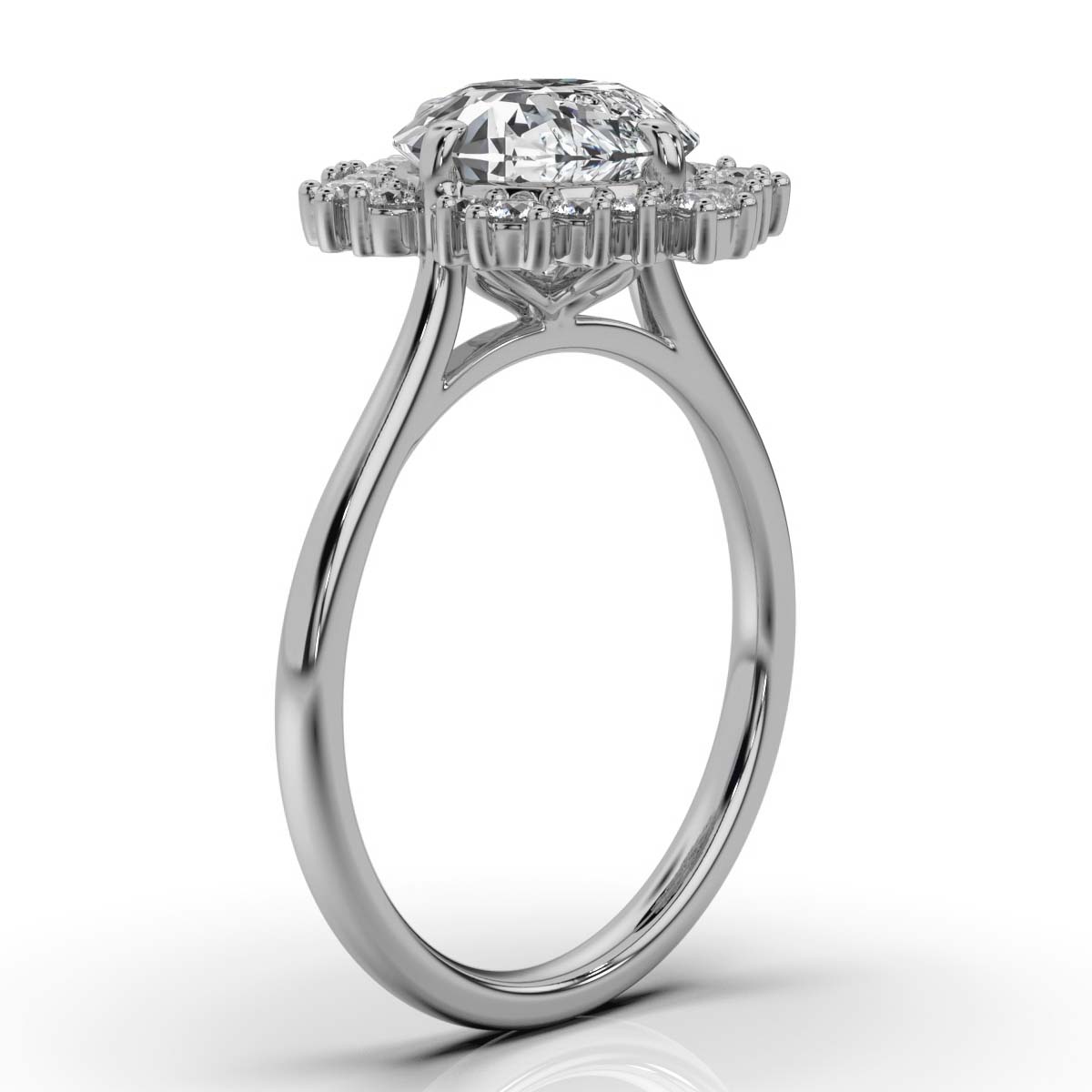 14K White Gold Alaia Halo Lab Grown Diamond Ring (1/3 ct. tw)