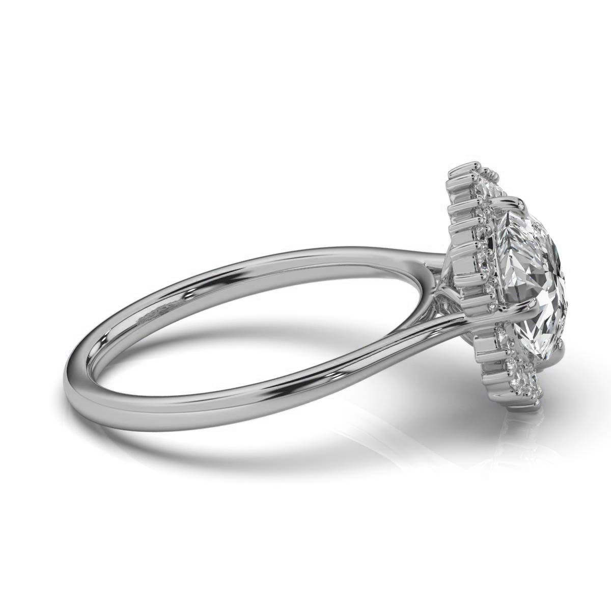 14K White Gold Alaia Halo Lab Grown Diamond Ring (1/3 ct. tw)