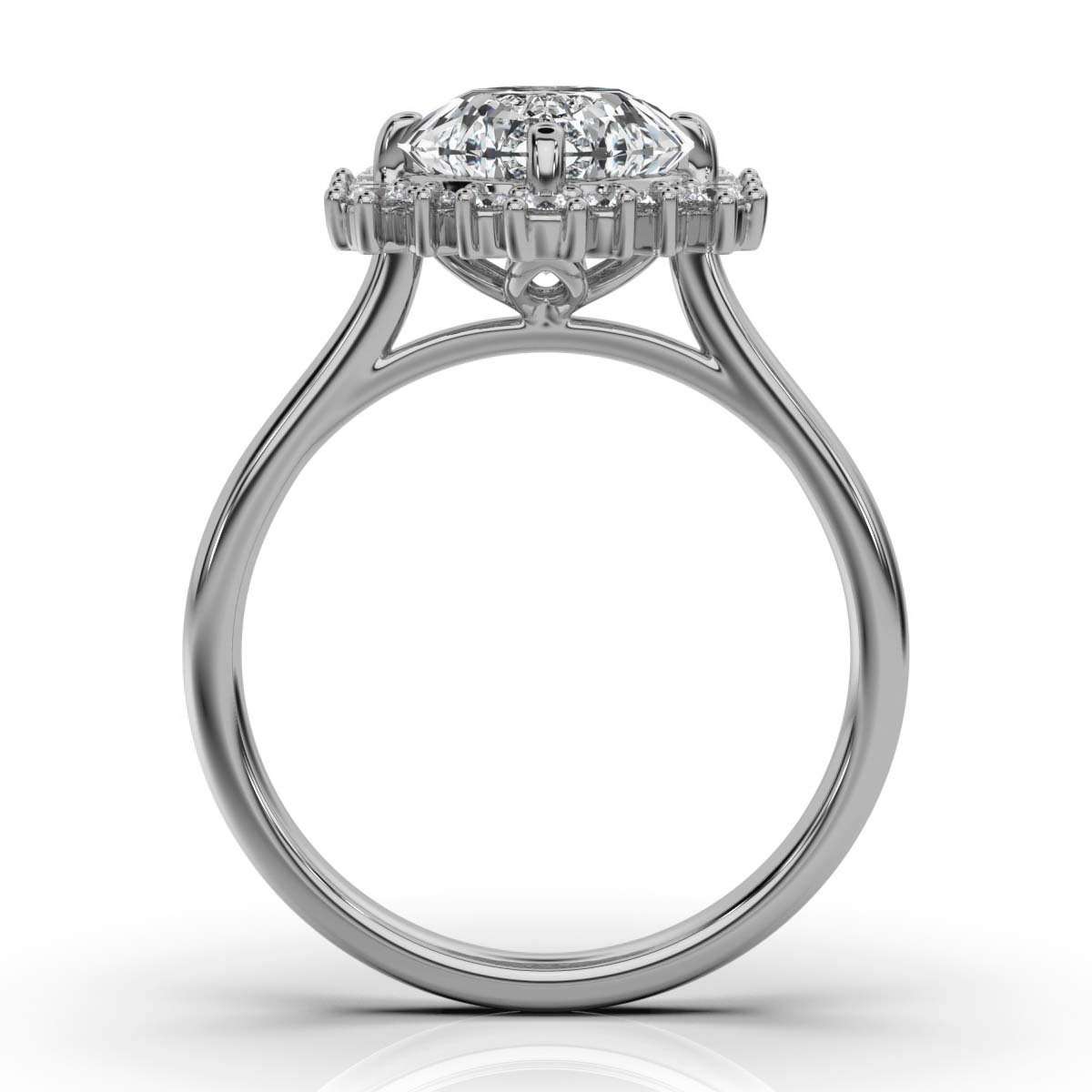 14K White Gold Alaia Halo Lab Grown Diamond Ring (1/3 ct. tw)