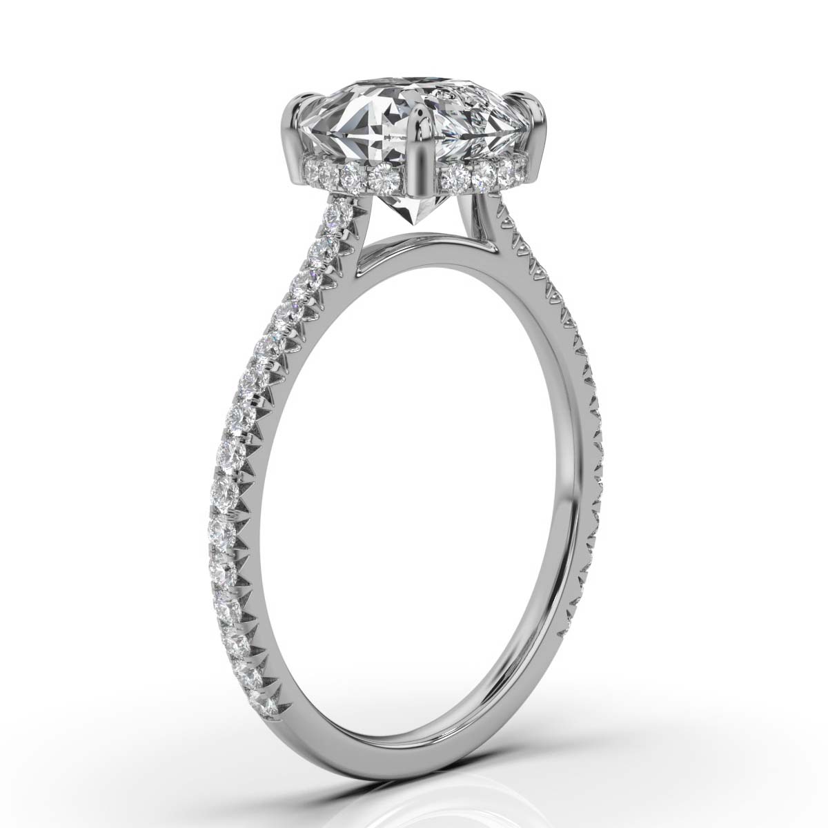 14K White Gold Olga Accents Lab Grown Diamond Engagement Ring (2/5 ct. tw)